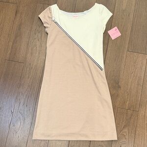 Zoe Ltd.  Cap Sleeve Dress with Asymmetrical Zipper Size 14 Girls NWT C8-013